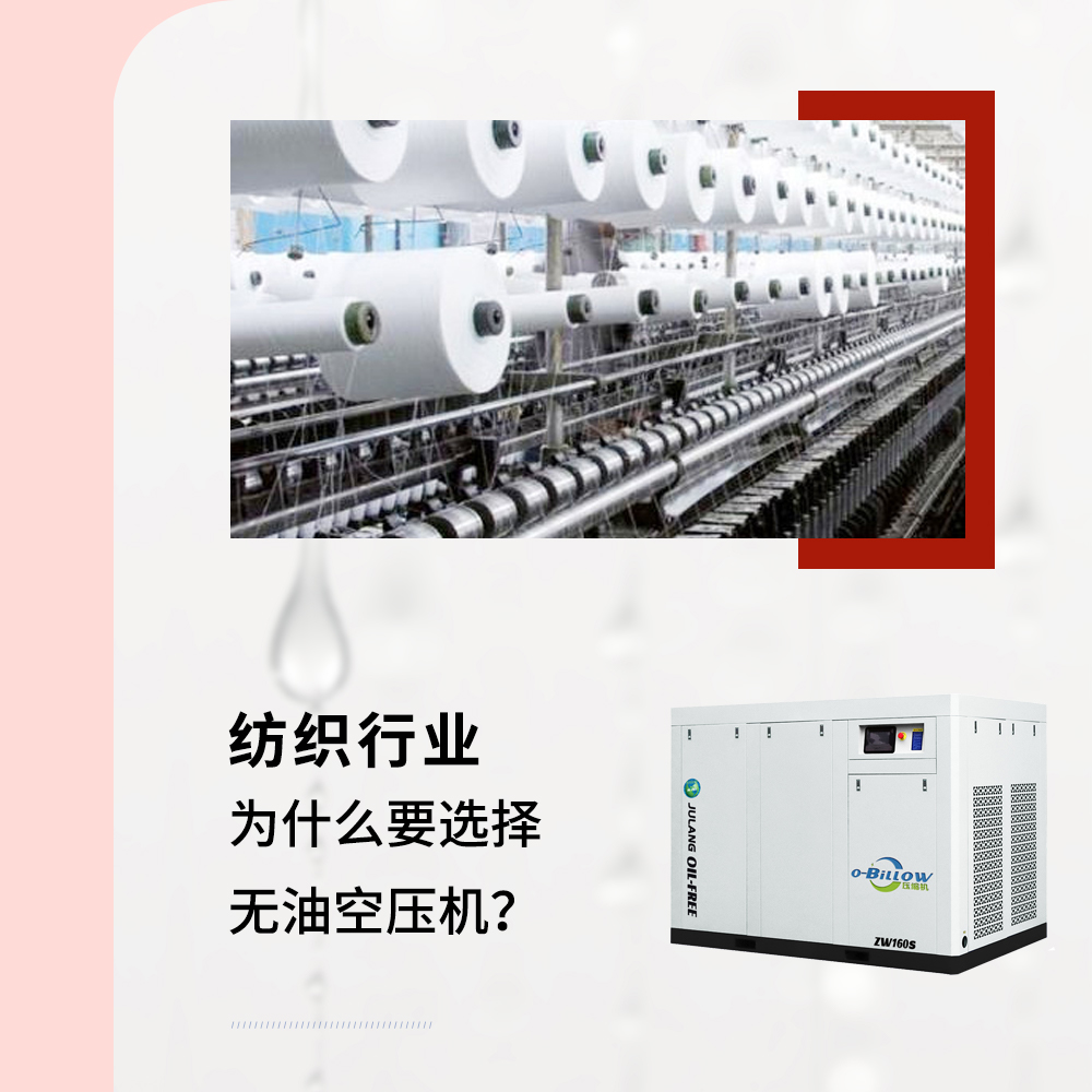 你知道紡織行業(yè)對(duì)空壓機(jī)有哪些要求嗎？
